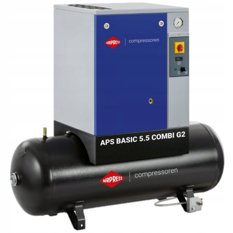 Kompresor śrubowy olejowy Airpress APS 5.5 Basic G2 Combi 200 l 10 bar