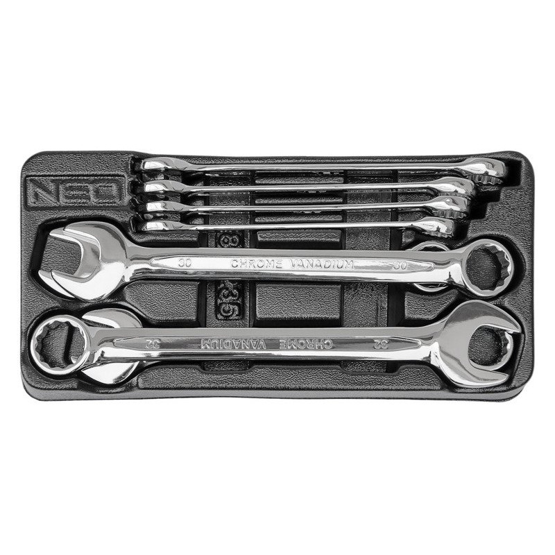 Wkład do szafki narzędziowej klucze płasko oczkowe 8 sztuk marki NEO 84-235