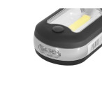 Latarka warsztatowa lampka led z uchwytem COB+ 3 diody C6808 marki Richmann Latarka warsztatowa lampka led z uchwytem COB+ 3 diody C6808 marki Richmann