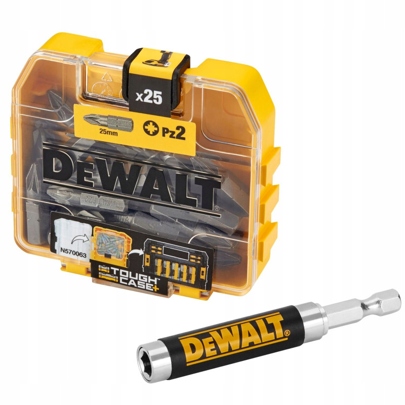 DEWALT ZESTAW 25 BITÓW PZ2 25MM + UCHWYT (DT71560)