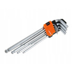 KLUCZE DŁUGIE IMBUSOWE IMBUS HEX 9 ELE 1,5-10mm KLUCZE DŁUGIE IMBUSOWE IMBUS HEX 9 ELE 1,5-10mm
