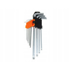 KLUCZE DŁUGIE IMBUSOWE IMBUS HEX 9 ELE 1,5-10mm KLUCZE DŁUGIE IMBUSOWE IMBUS HEX 9 ELE 1,5-10mm