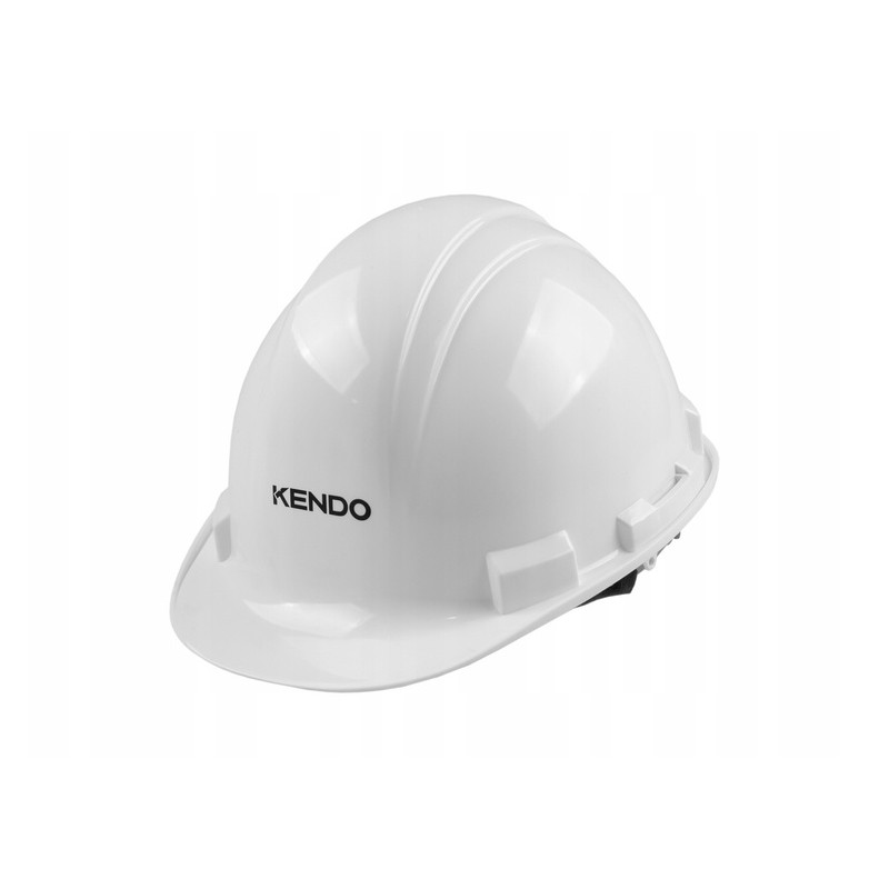 Kask ochronny biały PE 4 punktowe mocowanie BHP