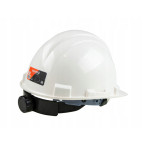 Kask ochronny biały PE 4 punktowe mocowanie BHP Kask ochronny biały PE 4 punktowe mocowanie BHP