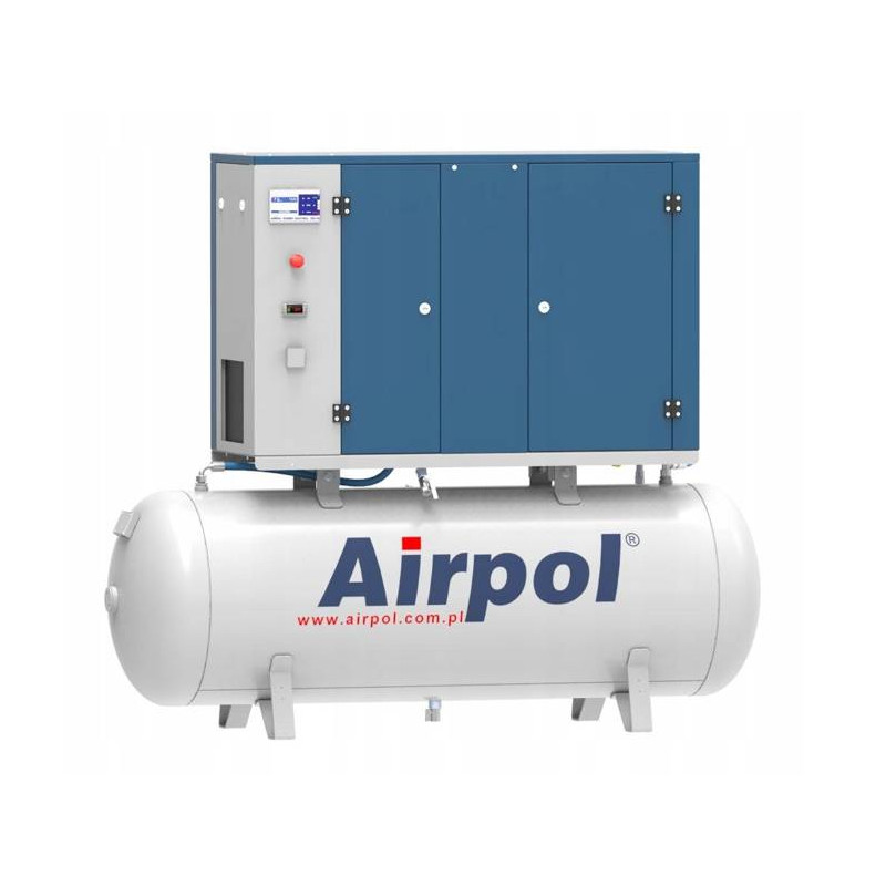 Airpol KT 4-10 Sprężarka Śrubowa Kompresor Osuszacz 4kW 240L 10 bar 467 l/min 400V