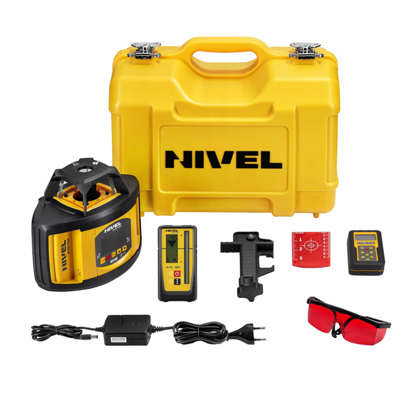 NIWELATOR LASEROWY NIVEL SYSTEM NL540 DIGITAL + STATYW SJJ1 + ŁATA LS-24