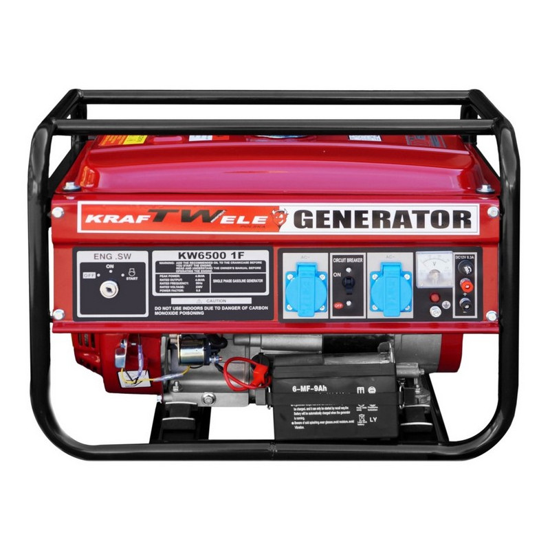 Agregat prądotwórczy generator KW6500 1F EL. Kraftwele benzyna 230V 4,5kVA