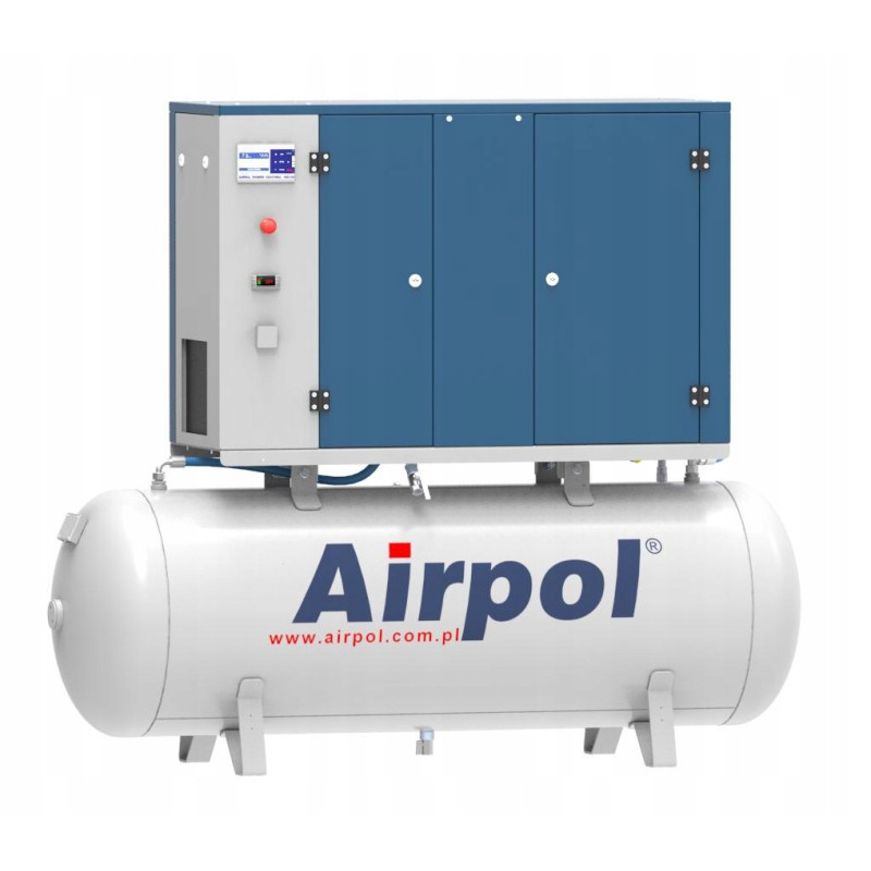 SPRĘŻARKA ŚRUBOWA 3kW 240L 10bar OSUSZACZ Airpol 333 l/min 400 V