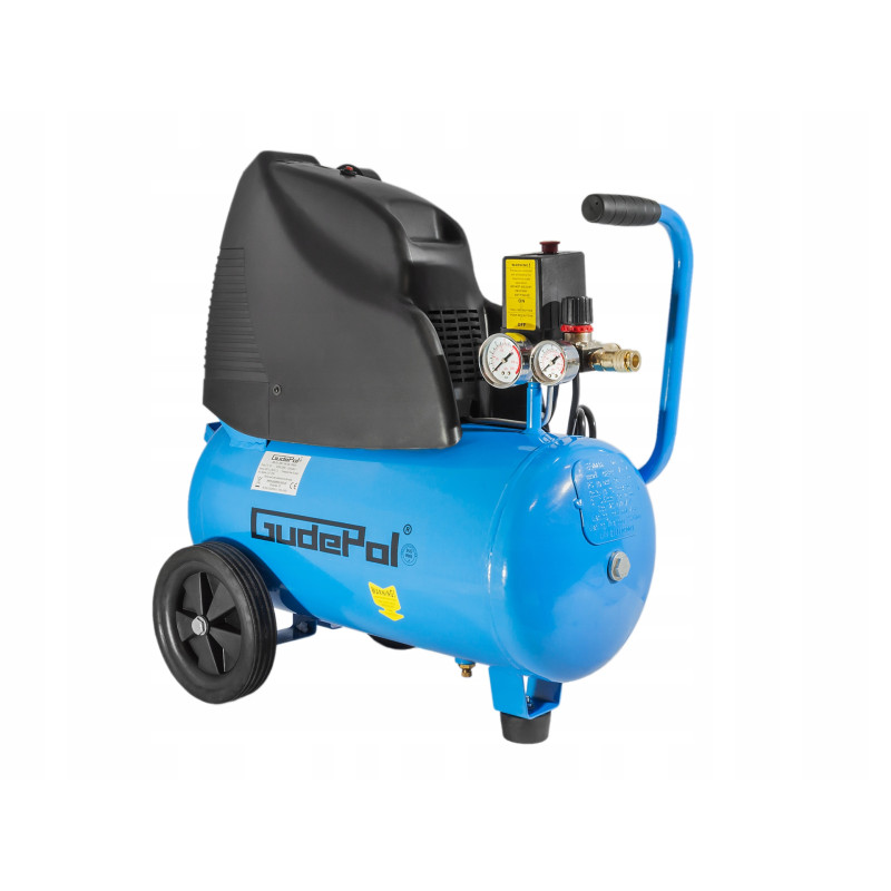 Kompresor tłokowy 8bar zbiornik 24l 200l/min 1,1KW 230V SB-OL 200/24 Gudepol