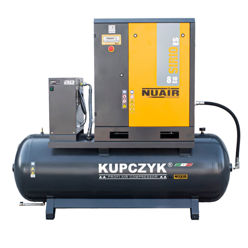 Kompresor śrubowy z osuszaczem Kupczyk Sirio 8/500 ES 1000l/min 7,5kW 400V