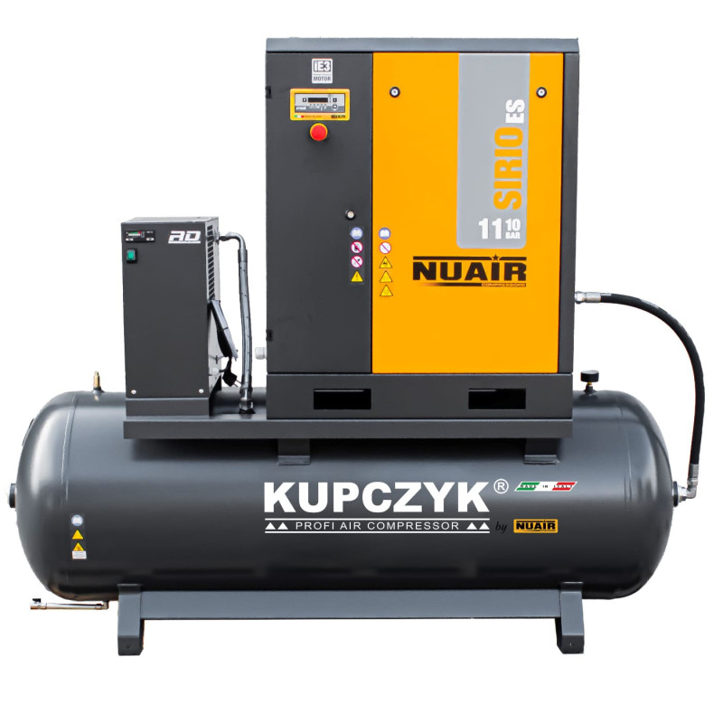 Kompresor śrubowy z oszuszaczem Kupczyk SIRIO ES 11/500 1500 l/min 11kW