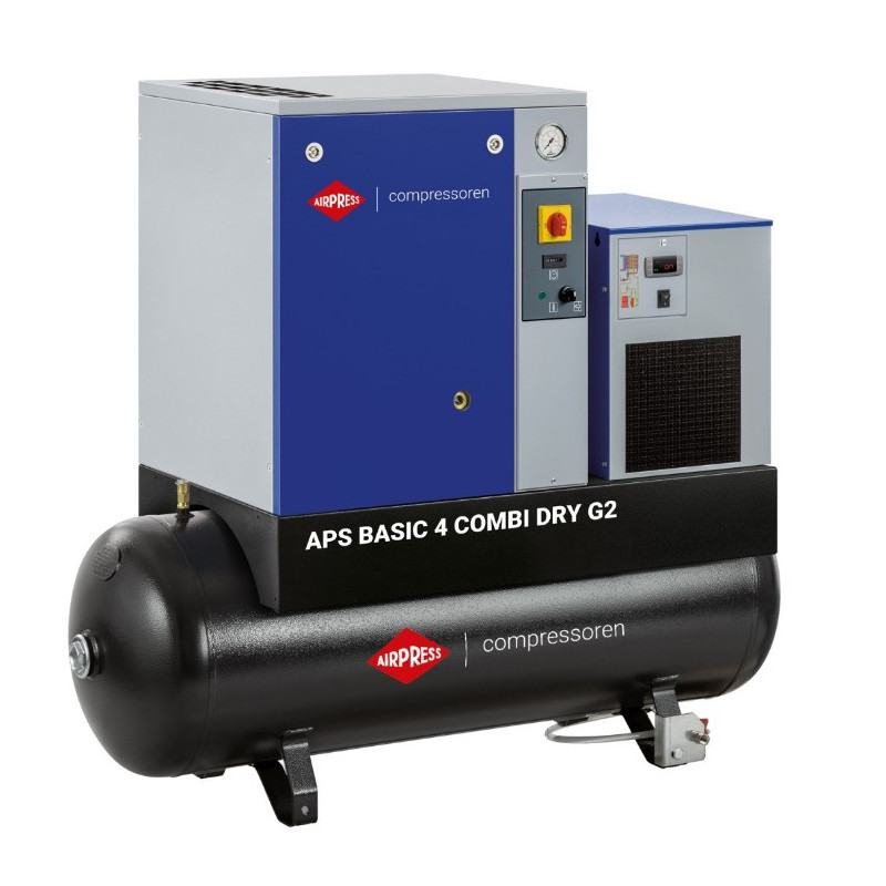 Kompresor śrubowy APS 4 Basic G2 Combi Dry 10 bar 4 KM/3 kW 366 l/min 200 l