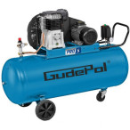 Kompresor tłokowy olejowy 10bar zbiornik 200l 408l/min 3KW 400V GD 38-200-510-3F PRO-S Gudepol Kompresor tłokowy olejowy 10bar zbiornik 200l 408l/min 3KW 400V GD 38-200-510-3F PRO-S Gudepol