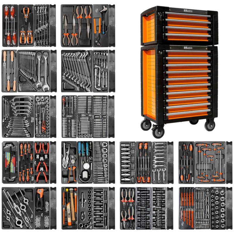 Wózek narzędziowy szafka wyposażenie 733 + nadstawka 14 szuflad Richmann