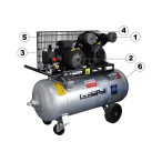 Kompresor tłokowy olejowy 10bar zbiornik 90l ocynkowany 433l/min 3KW 400V HD 40/90/510 Gudepol Kompresor tłokowy olejowy 10bar zbiornik 90l ocynkowany 433l/min 3KW 400V HD 40/90/510 Gudepol