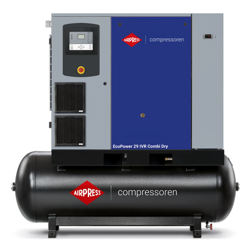 Kompresor śrubowy EcoPower 30D IVR Combi Dry 13 bar osuszacz 22kW 3924l/min falownik Airpress