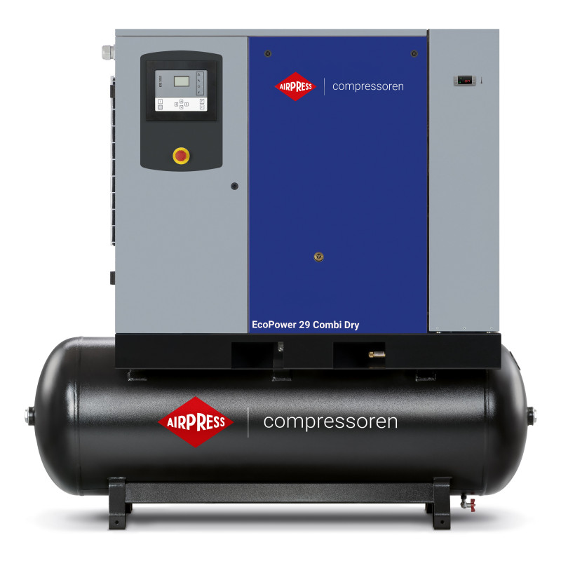 Kompresor śrubowy EcoPower 30D Combi Dry osuszacz 10 bar 22kW 3294l/min 400V Airpress