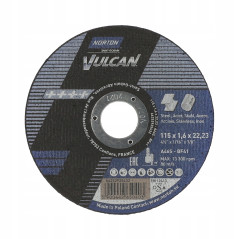 TARCZA DO CIĘCIA METAL NORTON VULCAN 115x1,6x22 25