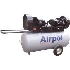 Airpol 2AB6/1-380-240 Sprężarka Tłokowa Kompresor Bezolejowy 2x1,5KW 240L 200l/min 10bar