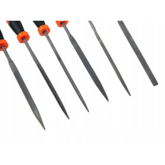 Pilniki do metalu 140mm okrągły płaski półokrągły