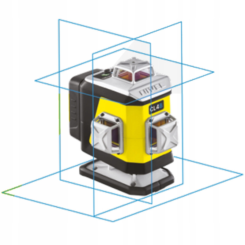 NIVEL SYSTEM CL4B Niebieski MULTILASER KRZYŻOWY (4 x 360°), Bluetooth